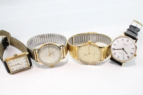 Vintage Mechanical Watches Roamer Sekonda Everite Timex Working x 4