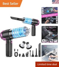 2-in-1 Cordless Vacuum Air Duster Rechargeable, Lightweight Multi-Usage