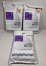 3 Simple Human Type H Trash Bags for 30-35L Cans 20 Ct each