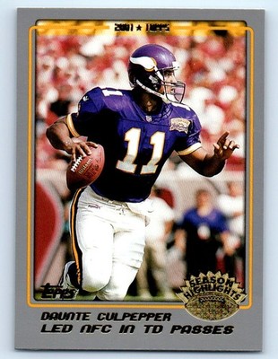 2001 Topps #286 Daunte Culpepper Minnesota Vikings