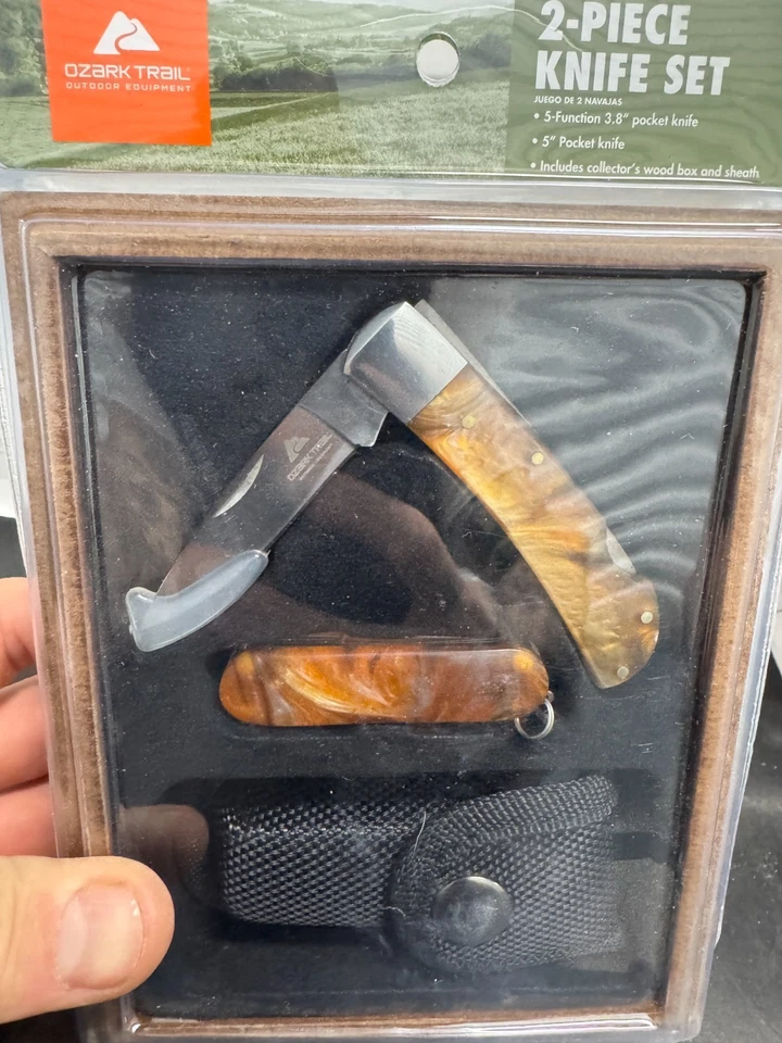 Ozark Trail 2-Piece Pocket Knife Set with Collector’s Box & Sharpener - Image 4 of 4