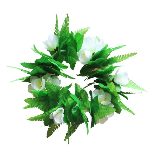 4 Pcs Garland Set Summer Luau Leaves Hawaiian Leaf Lei Crown Green Accessories - Picture 11 of 11