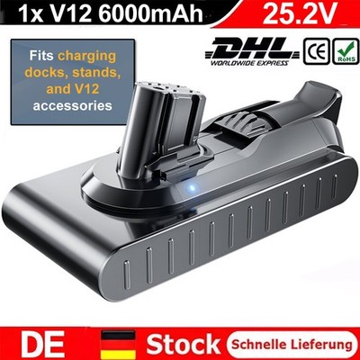 Für Dyson V12 Akku 965470-01 6000mAh Detect Slim Absolute Li-Ion Batterie DE NEU
