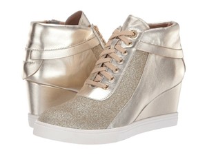 womens glitter wedge sneakers