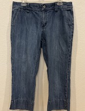 Tommy Hilfiger Denim Capris with Thick Stitching Size 14