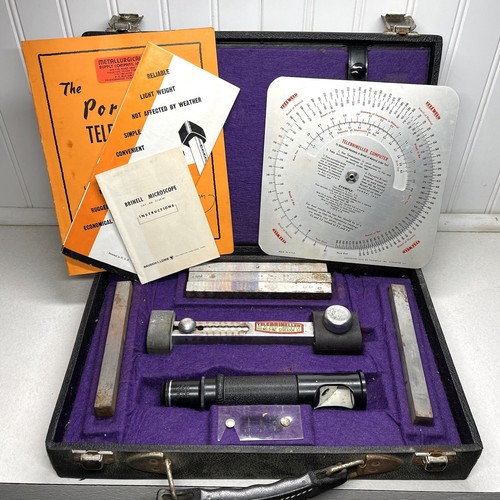 Teleweld Portable Telebrineller Hardness Tester With Extras Used Untested Read