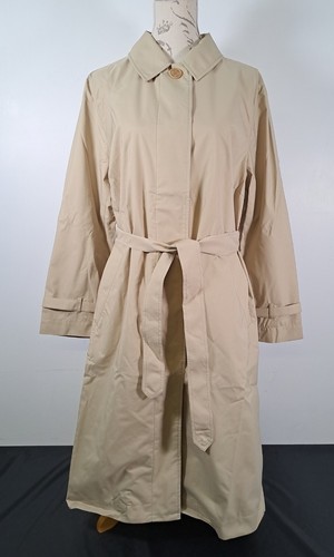 SAINT + SOFIA Trench Coat Belted A-Line Waterproof in Beige BNWT Women's UK 14 - Picture 5 of 22