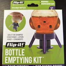 Flip-it Bottle Emptying Kit Flip Bottle Upside Down To Get Every Last Drop Out