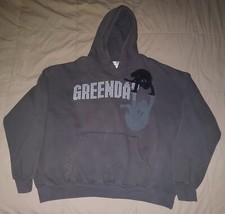 VTG GREEN DAY HOODIE SWEATSHIRT XXL HOODED GRAY CINDER BLOCK PUNK ROCK BAND TOUR