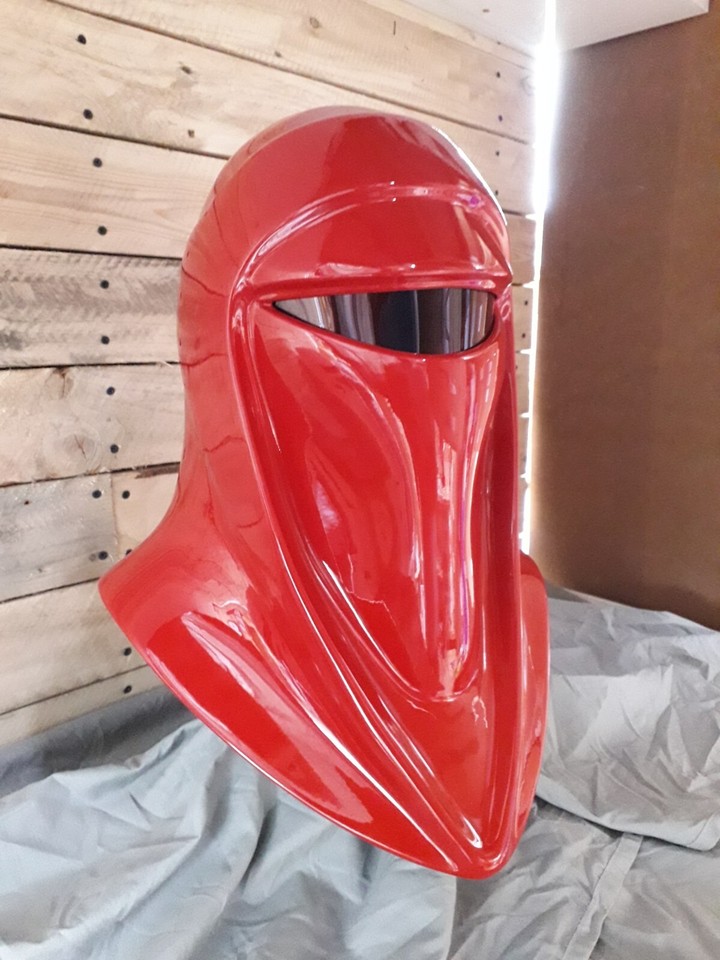 Star Wars Red Head Imperial Royal Guard Medium Helmet Fibreglass