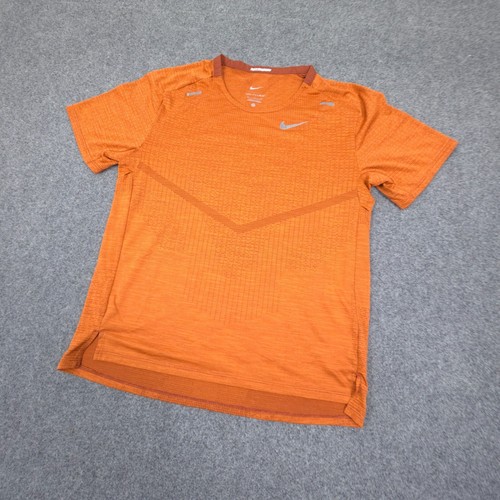 Nike Shirt Kids SMALL Orange Dri Fit ADV Short Sleeve T Shirt Running Size S - Picture 4 of 9