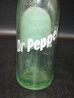 Vintage Light Green Glass Soda Bottle 10 2 4 Dr Pepper Red White Label 10 oz — photo 4