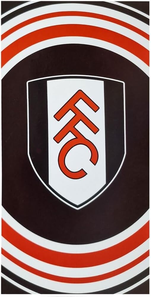Fulham FC Towel Pulse Design Bath Summer Beach Towel Gift Fan Official Licensed