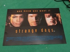 Strange days 90s sci fi Mini quad poster original cinema