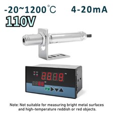 110V Industrial Temperature Controller Non-contact Infrared Thermometer Sensor