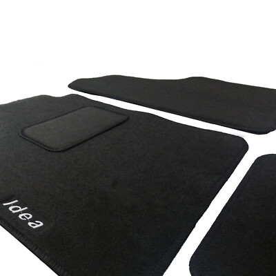 Set 4 tappetini neri per auto sparco in moquette