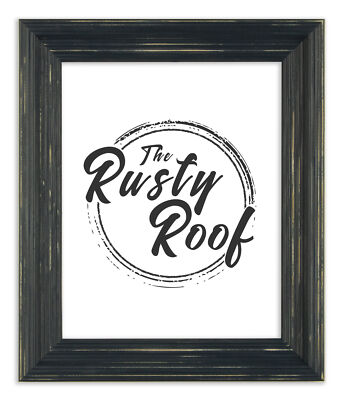 Distressed Cimarron Navy Blue Picture Frame - Solid Wood