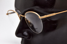 vintage MARIUS MOREL 8727 gold frame oval round Y2K unisex glasses