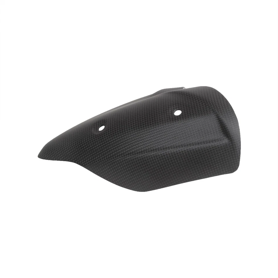 Cubierta de tubo de escape de fibra de carbono mate protector térmico mate para Ducati Monster 1100 EVO Foto 3 de 4