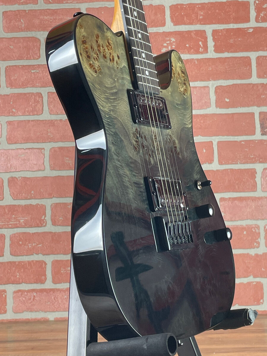 Schecter PT Standard Electric Guitar - Black Fade Burst Burl Schecter PT Standard Electric Guitar - Black Fade Burst Burl