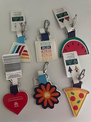 Aldi Shopping Cart Quarter Holder Keychain ~ You Choose ~ New with tags