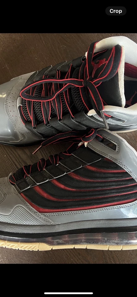 Размер 8 - Jordan Big Ups серый - 467893-011 - Изображение 4 из 4