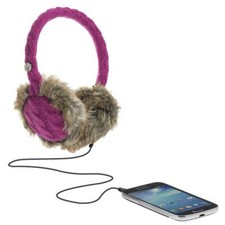 KitSound Audio On Ear Ohrenschützer mit integrierten Kopfhörern Zopfmuster – Bild 2
