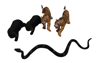AAA Zoo Tier Figuren Spielzeug Konvolut Frühbildung Bär/Tiger realistisch 