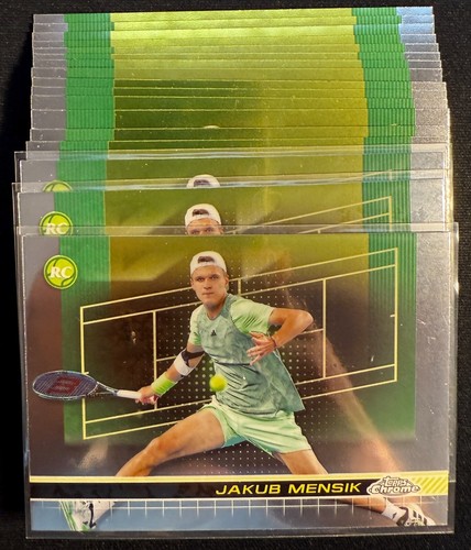 Jakub Mensik 2024 Topps Chrome Tennis x17 RC Rookie Base Lot
