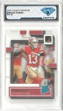 2022 Panini Clearly Donruss BROCK PURDY #99 Rc 💎 DSG 9 Mint