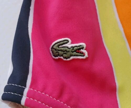 LACOSTE Swimsuit Swimming Costume 1 Piece Size XS Striped New With Tags - Picture 7 of 11