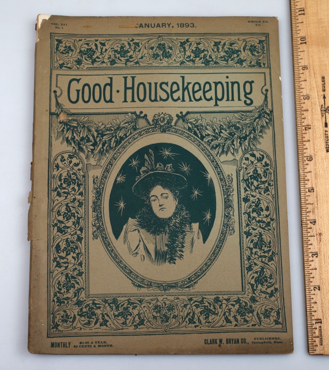 ビンテージ本　good housekeeping Vintage January 1893 Good Housekeeping Magazine Early Advertising