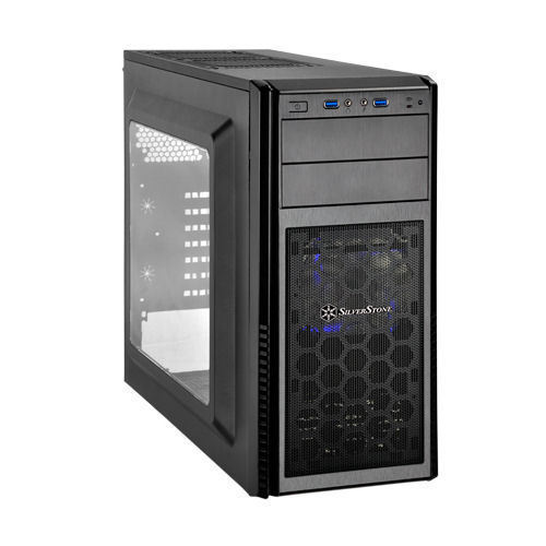 Silverstone SST-PS11B-W (Mesh front panel, steel body) ATX/MATX Black Case - 第 2/5 張圖片