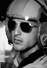 VINTAGE 1970s MEN PILOT AIR FORCE FLIGHT SUNGLASSES HANDMADE IN JAPAN NEW TAG