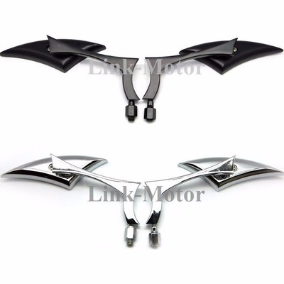 Motorcycle Spear Blade Mini Mirrors for Harley Davidson Sportster Dyna Softail