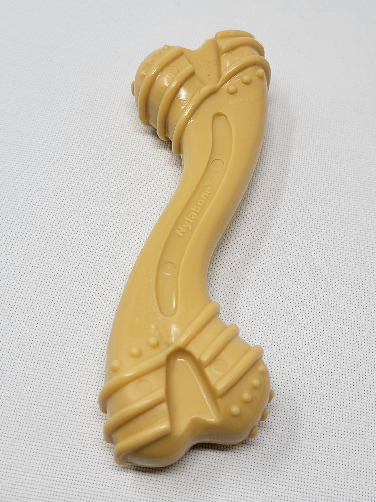 6" Nylabone Power Chew Dog Bone Tough Chew Swirl Beige Twist 4.6 oz unused
