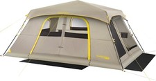 FanttikOutdoor Camping Tent, Lightweight 8/10 Person Instant Cabin Tent Setup in