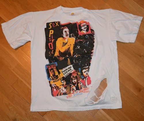 SEX PISTOLS rare punk-rock concert tee shirt X 1980s vintage concert t-shirt, vintage, size XL, single stitch, B+ condition