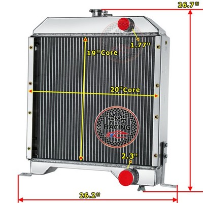 1347609C1 1A12192 Radiator For Case 1840 1845C Diesel Skid Steer Loader 252930A1