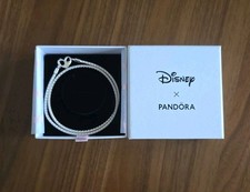 NEW 100% Authentic PANDORA 925 Silver Heart Studded Chain Necklace 392451C00
