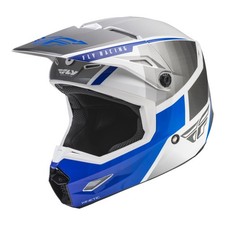 Fly Racing Kinetic Drift Helmet (XX-Large, Blue/Charcoal/White)