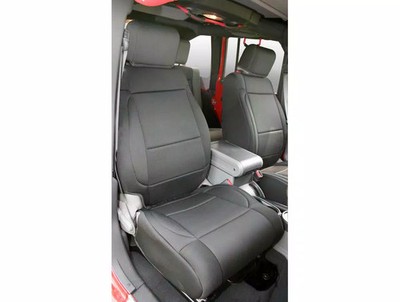 Rugged Ridge Seat Cover Kit Front Neoprene Black Fits 2007-2010 Jeep Wrangler JK
