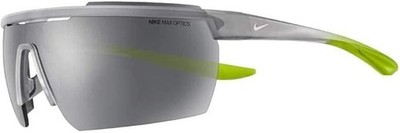 NIKE Windshield Wolf Gray Silver Flash 60mm Sunglasses Shades AUTHENTIC - CW4664