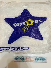 Vintage Toys R Us Retail Shopping Bag Geoffrey Blue Star Large Original
