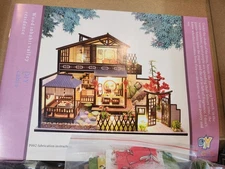 Cutebee DIY House Miniature Dollhouse Wood Kit Model P02C Room for Idea Asian