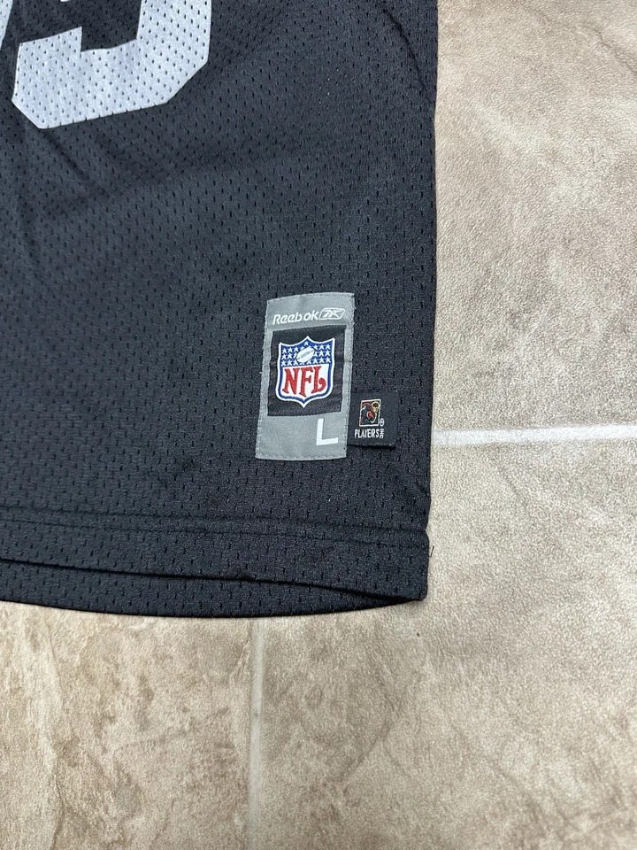 Equipo NFL Reebok Warren Sapp Oakland Raiders Jersey Juvenil Pequeño Niño Grande Foto 2 de 4