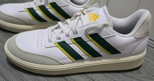 Adidas CourtBlock Sneakers Mens 9.5 Green Stripe , Brand New Trainers 