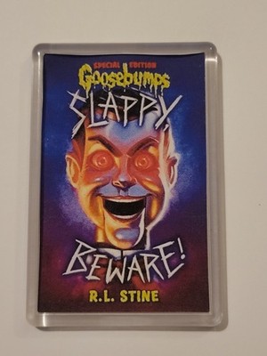 Gänsehaut Slappy der Dummy Horror Acryl Kühlschrankmagnet Film R.L Stin Film DVD