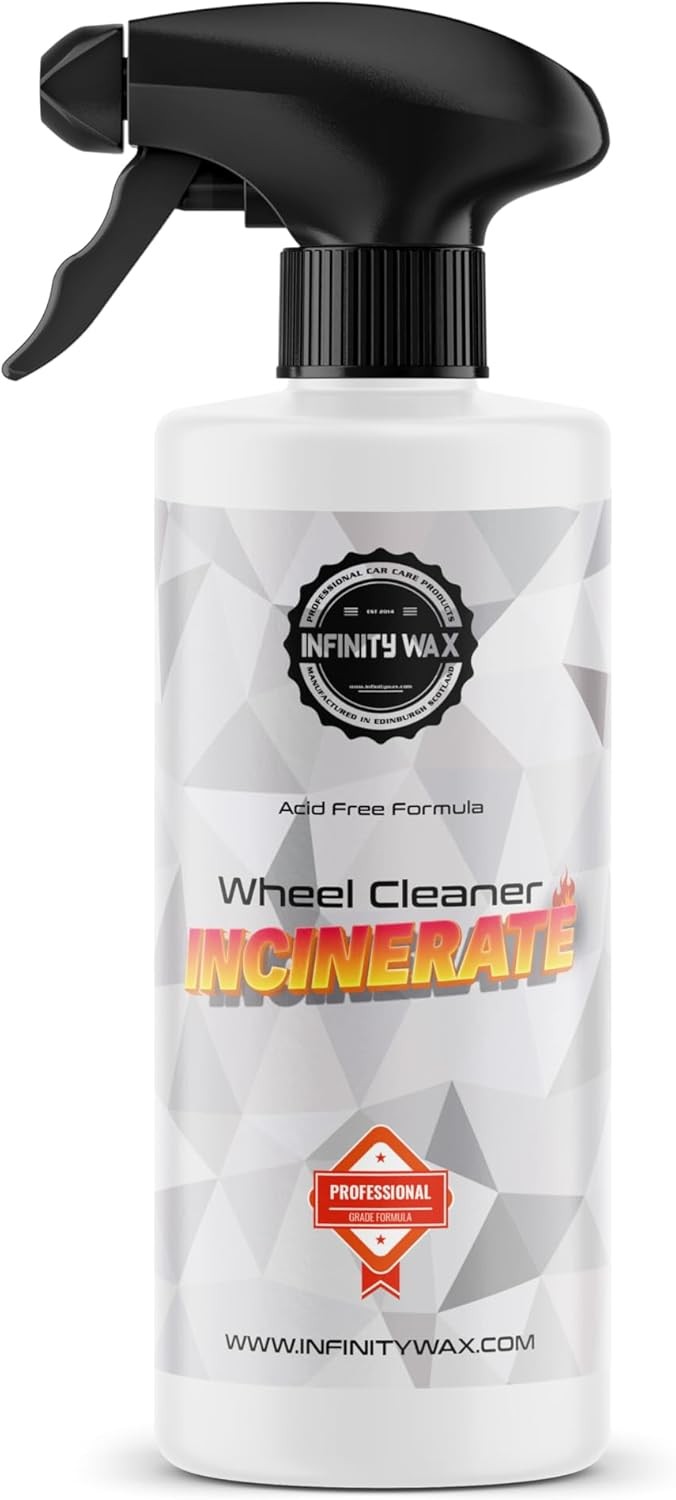 Infinity Wax Incinerate Wheel Cleaner 500ml Acid-Free Alkaline Alloy & Tyre Cle