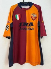 AS Roma Matchworn Match Worn Shirt Trikot Jersey maglia 2001/02 Vs Madrid